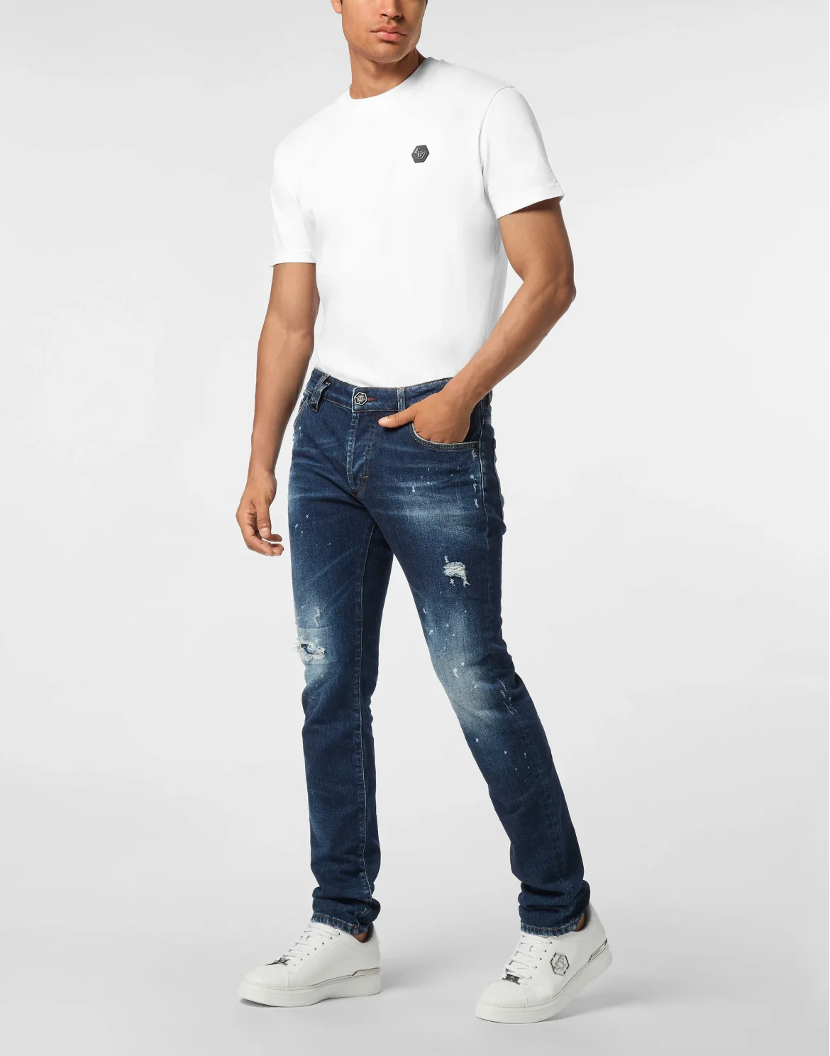 5-Pocket Super Straight Cut Jeans PP, цвет: Голубой