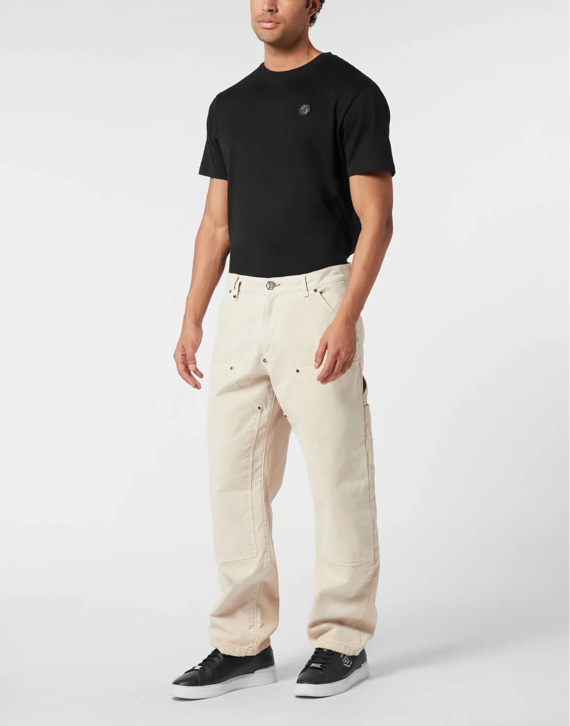 Distressed Carpenter Pants, цвет: Бежевый