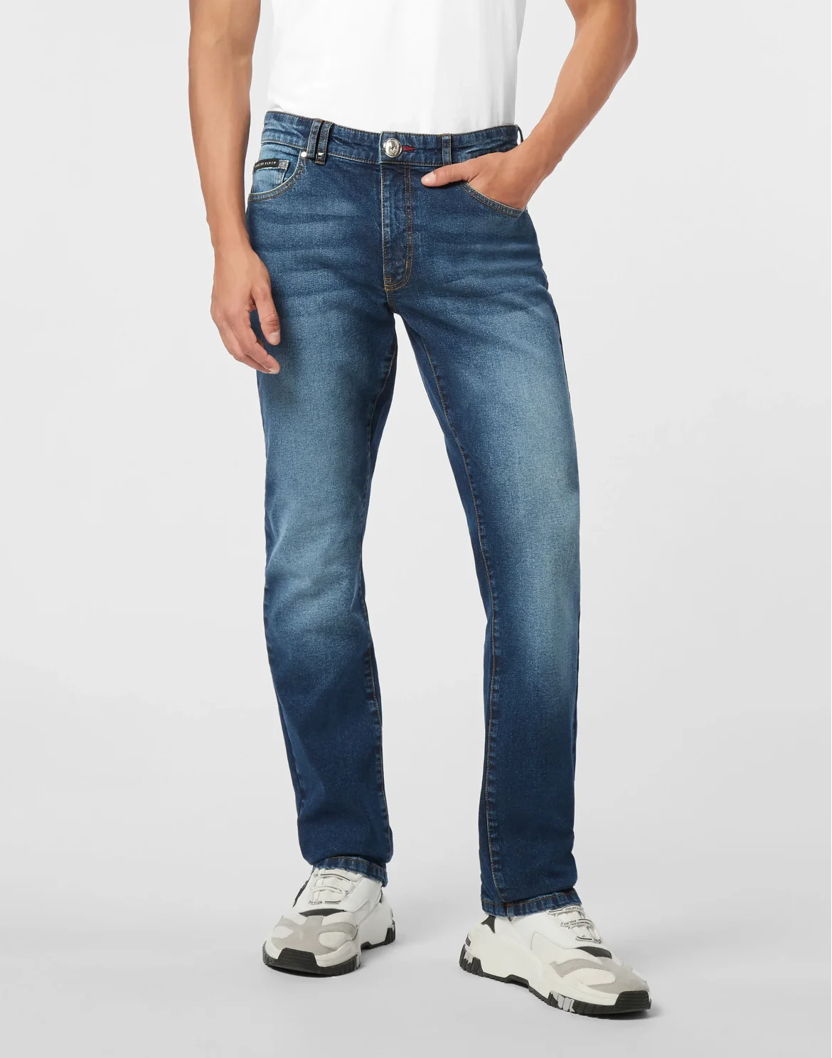Straight Supreme Fit Jeans, цвет: Синий