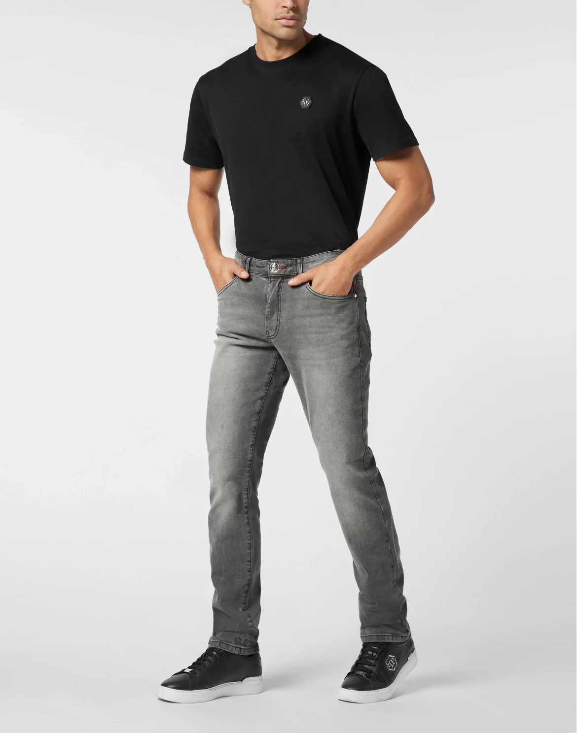 Straight Supreme Fit Jeans, цвет: Серый