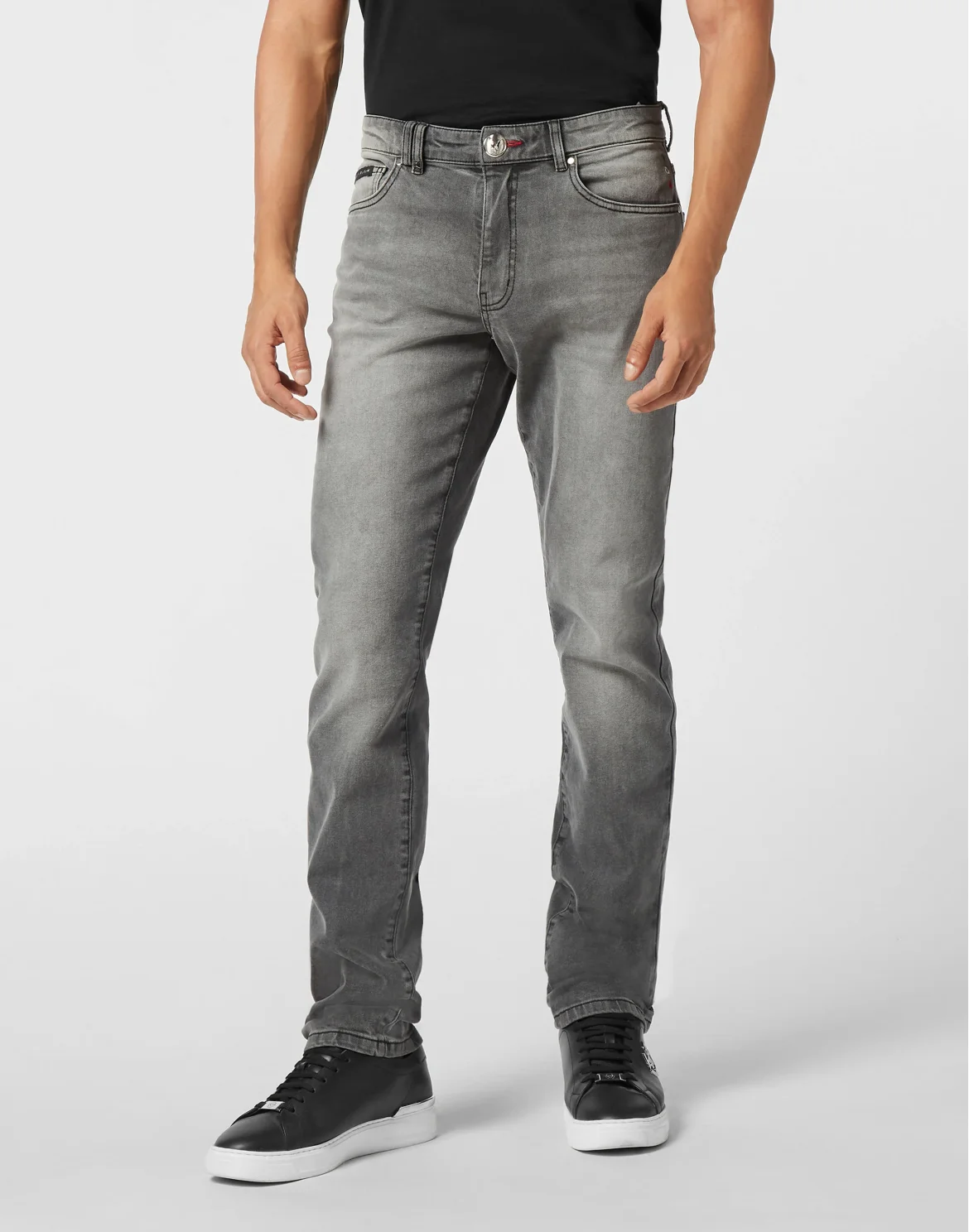 Straight Supreme Fit Jeans, цвет: Серый
