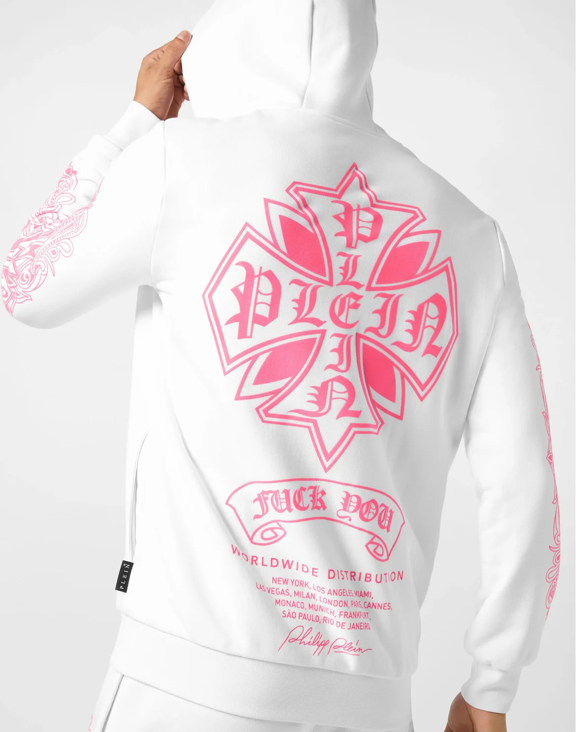 Zip Hoodie Puffy Chrome Crest, цвет: Розовый