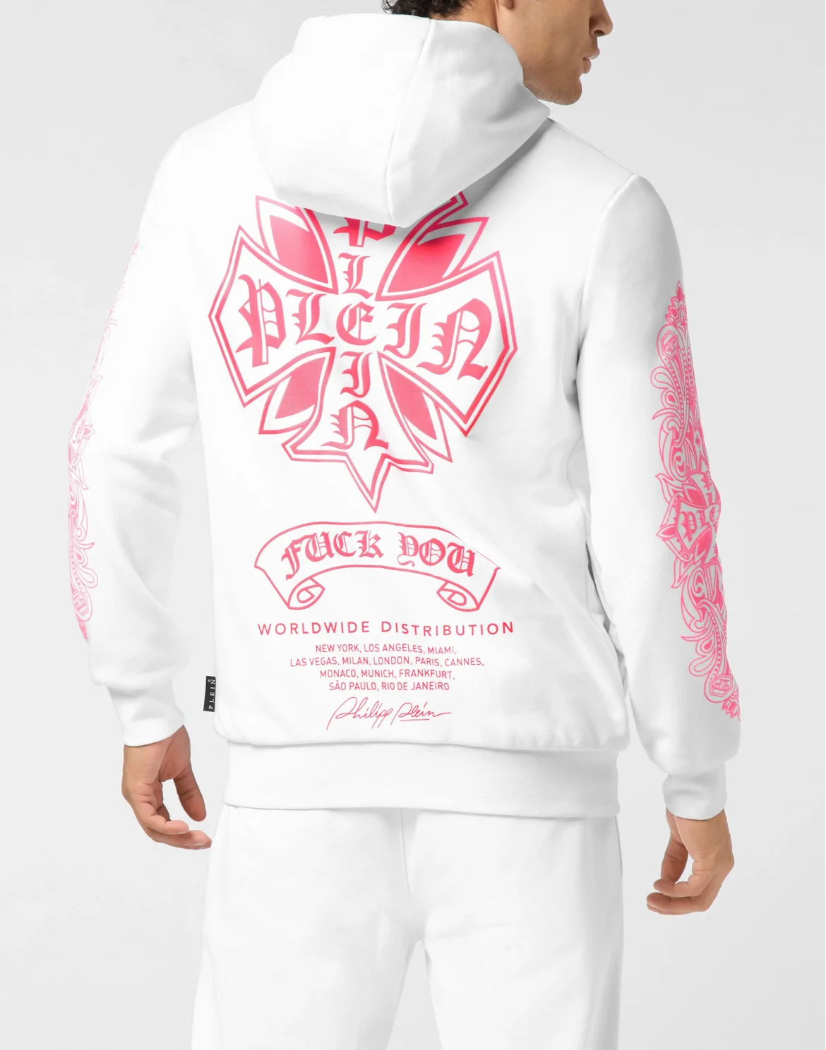 Zip Hoodie Puffy Chrome Crest, цвет: Розовый
