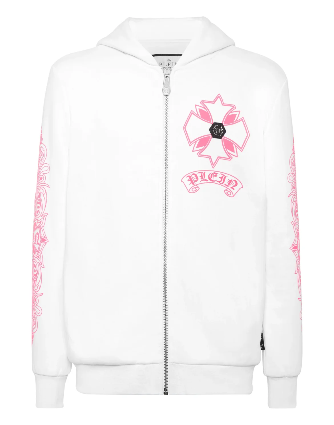 Zip Hoodie Puffy Chrome Crest, цвет: Розовый