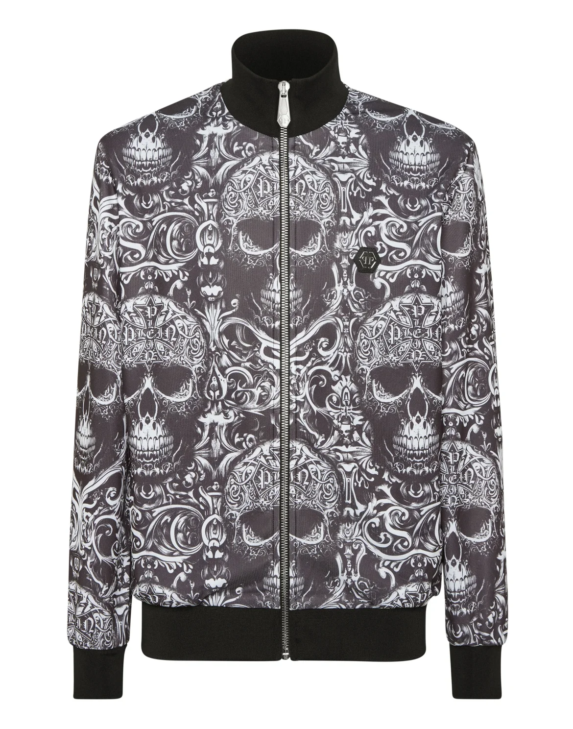 Tracksuit Jacket All-Over Skull, цвет: Черный
