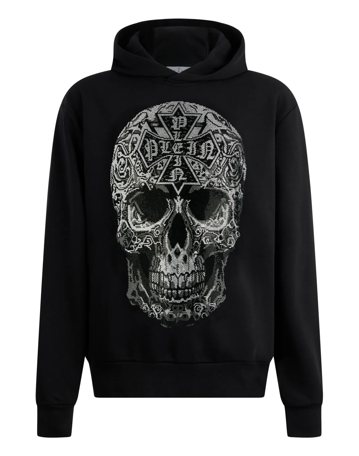 Hoodie Sweatshirt Gothic Skull, цвет: Черный