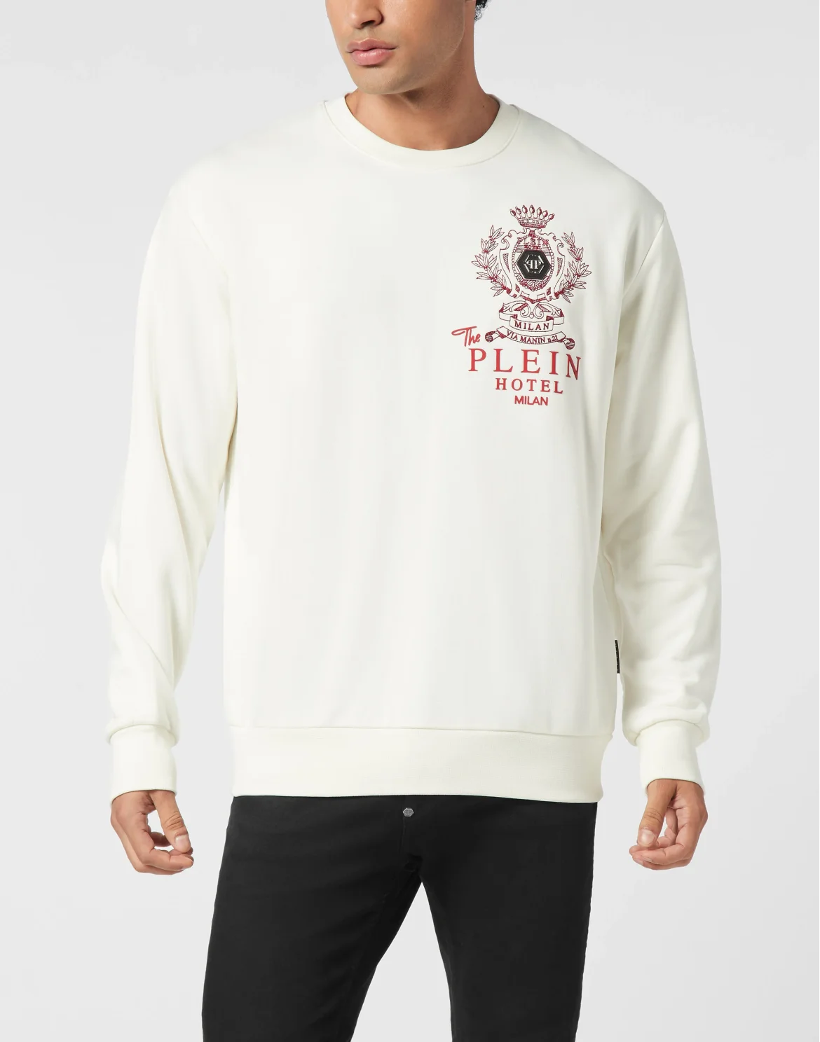 Fleece Round Neck Sweatshirt Plein Hotel, цвет: Бежевый
