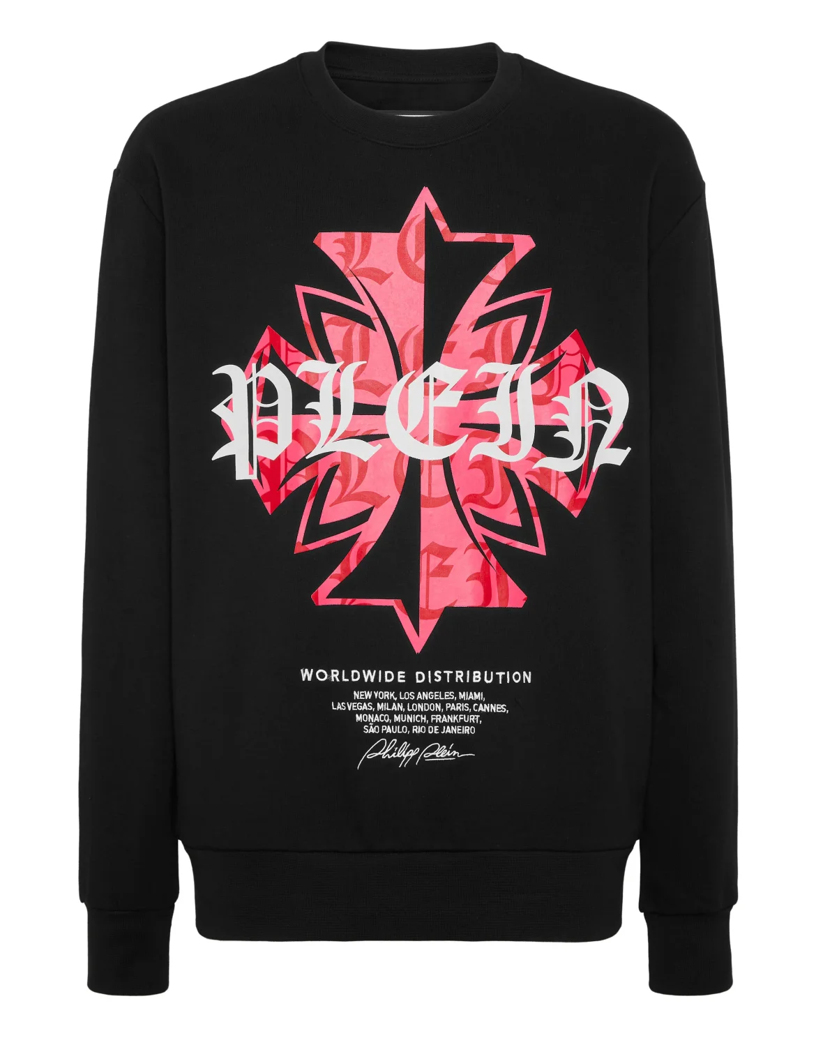 Round Neck Sweatshirt Worldwide Crest, цвет: Черный