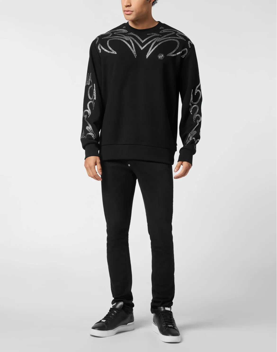 Fleece Sweatshirt Texas Studs, цвет: Черный