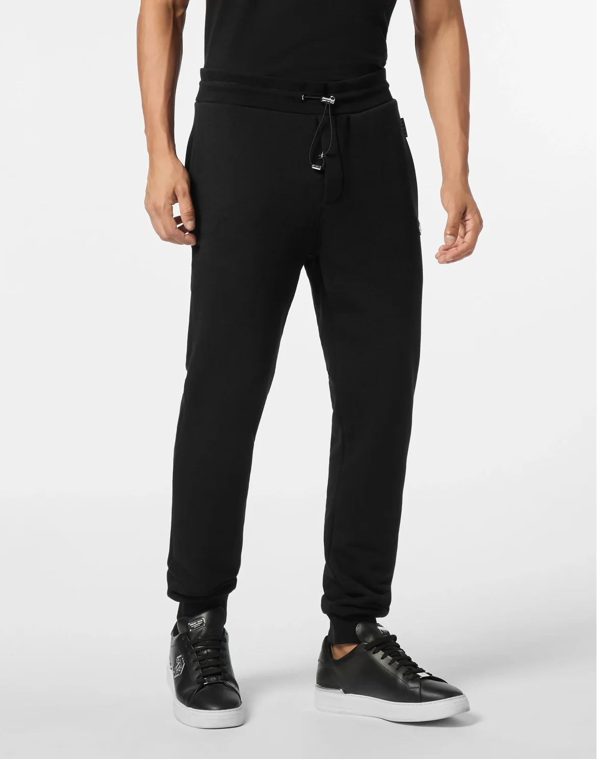 Embroidered Tracksuit Pants, цвет: Черный