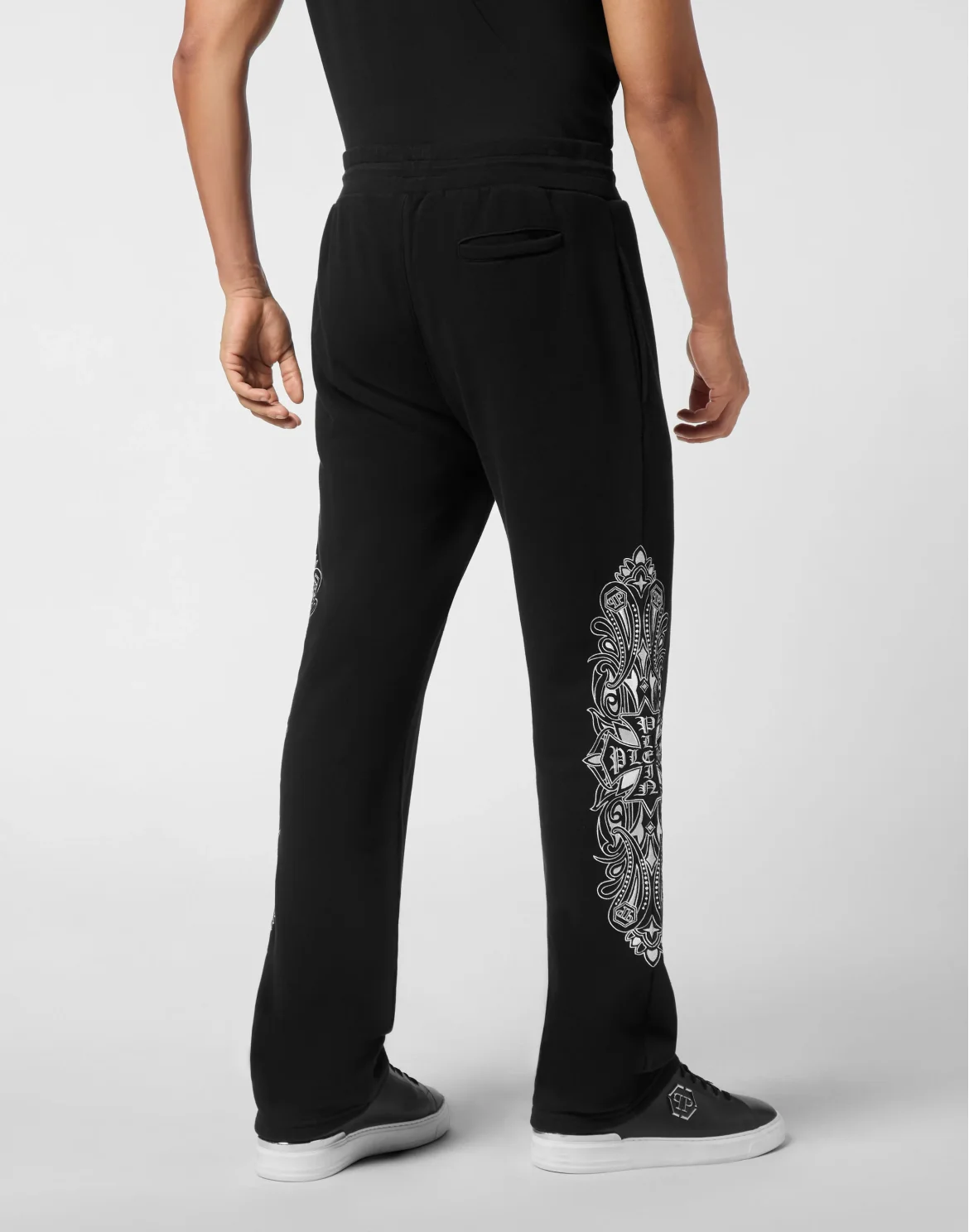 Embroidered Jogging Pants Chrome Crest, цвет: Черный