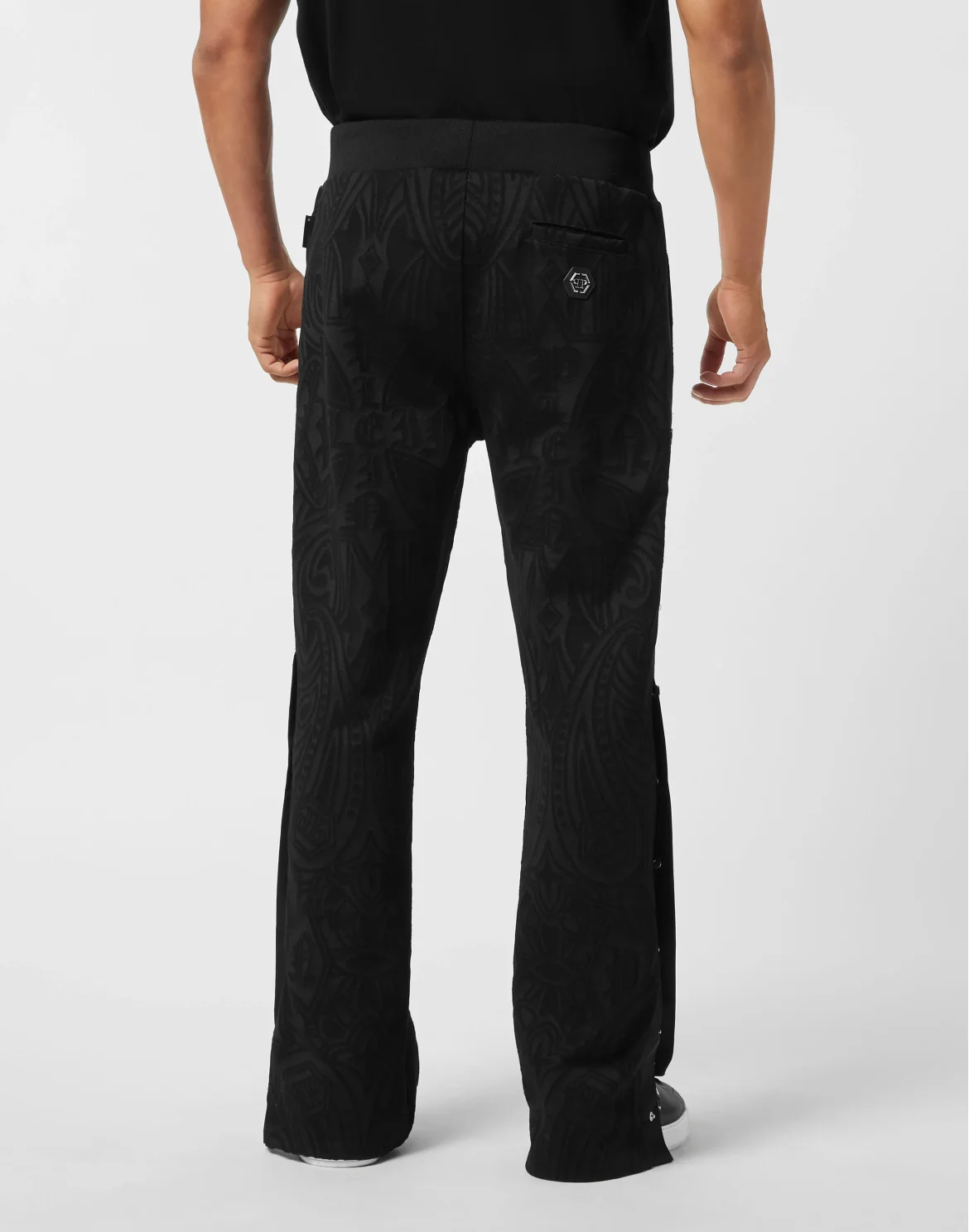 Buttoned-up Jacquard Jogging Pants Chrome Crest, цвет: Черный