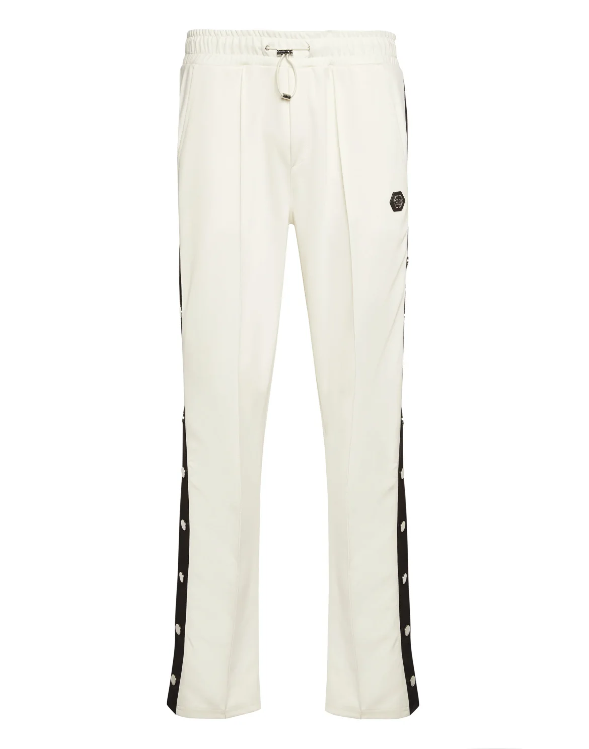 Buttoned-Up Tracksuit Trousers Plein Deluxe Signature, цвет: Бежевый