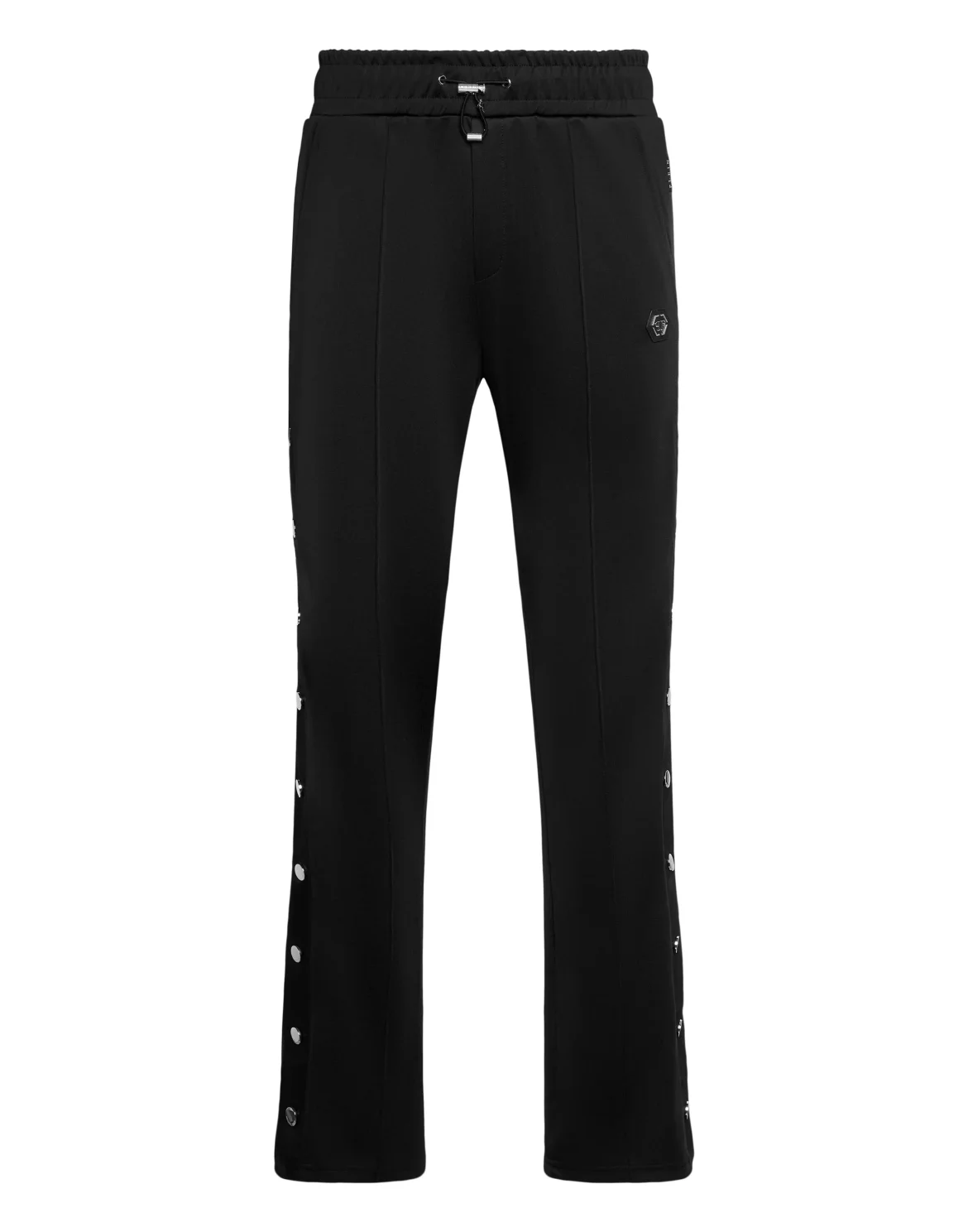 Buttoned-Up Tracksuit Trousers Plein Deluxe Signature, цвет: Черный