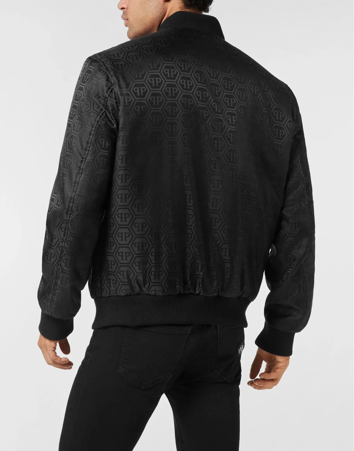 Nylon Bomber Jacquard Monogram, цвет: Черный