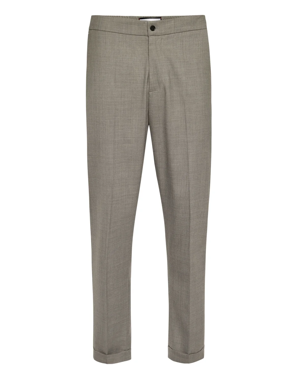Wool Wide Leg Trousers, цвет: Серый