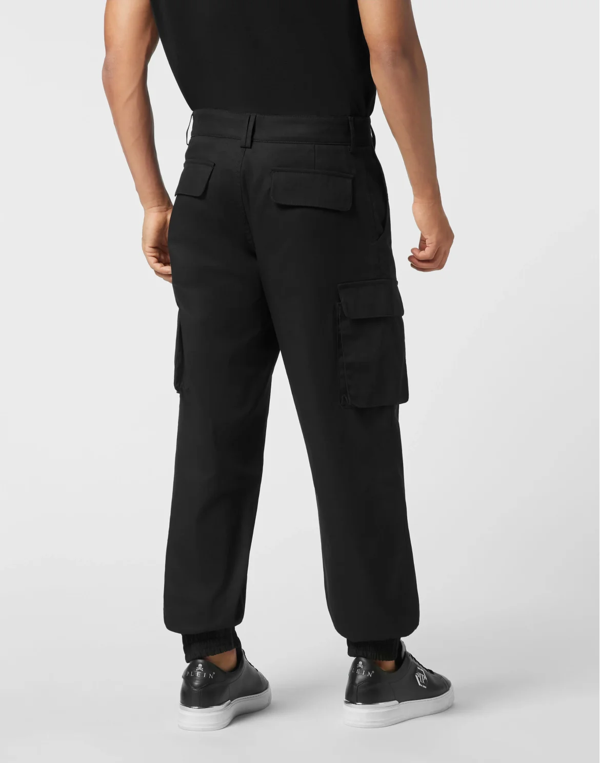Straight Cargo Fit Trousers, цвет: Черный