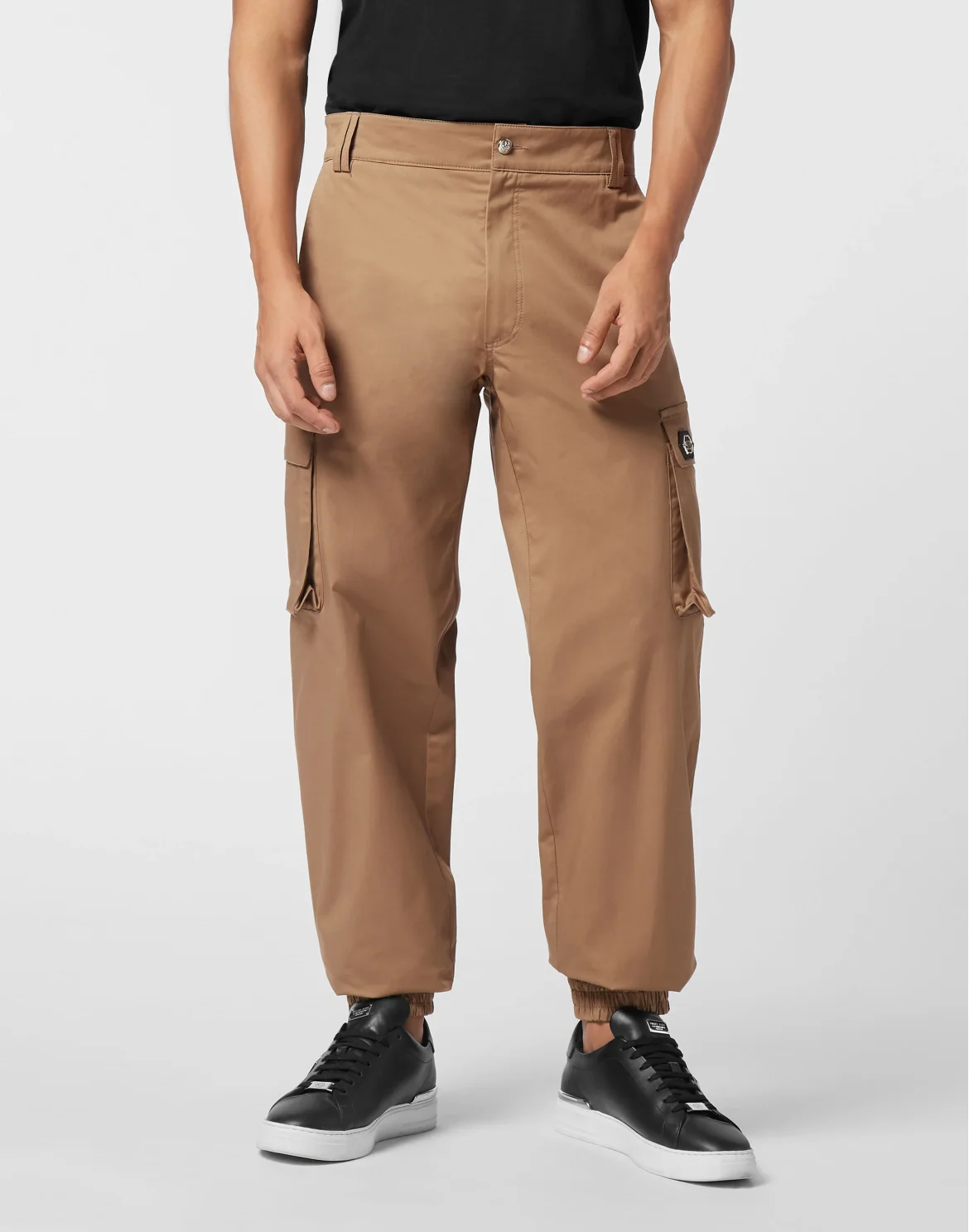 Straight Cargo Fit Trousers, цвет: Бежевый