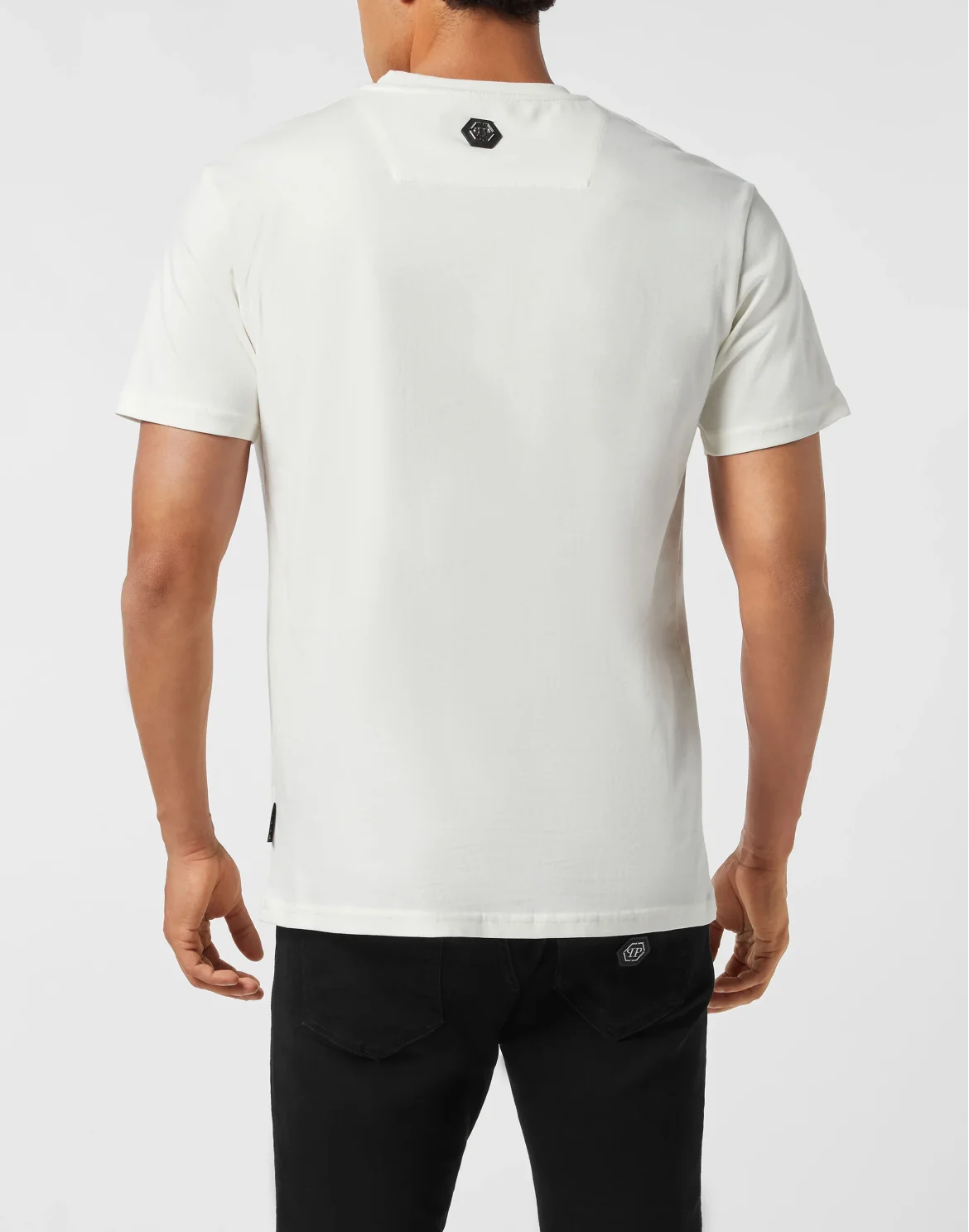 Embroidered Round Neck T-Shirt Stones, цвет: Бежевый