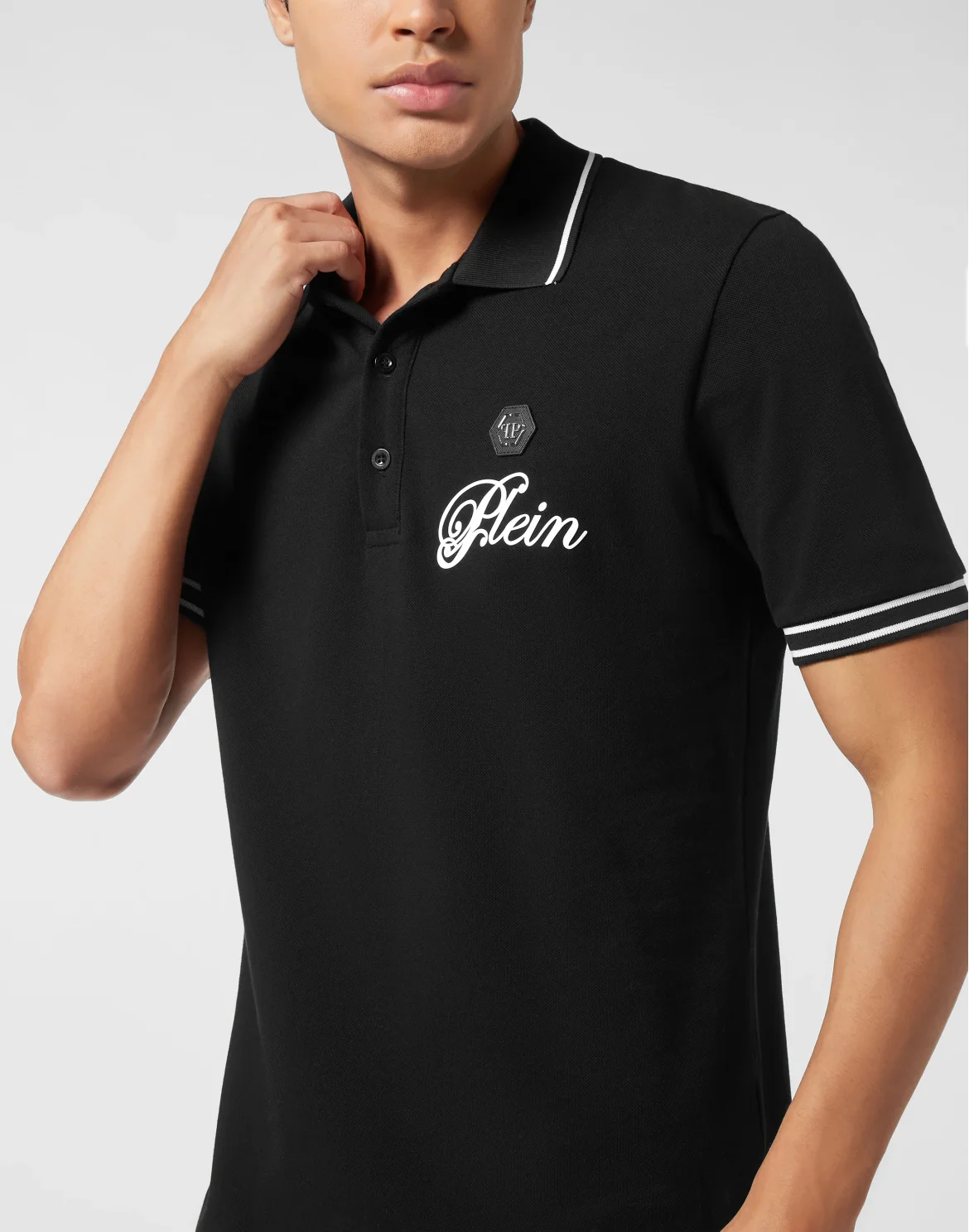 Piquet Polo Shirt Signature, цвет: Черный