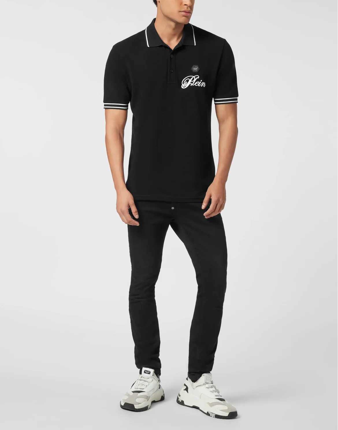 Piquet Polo Shirt Signature, цвет: Черный