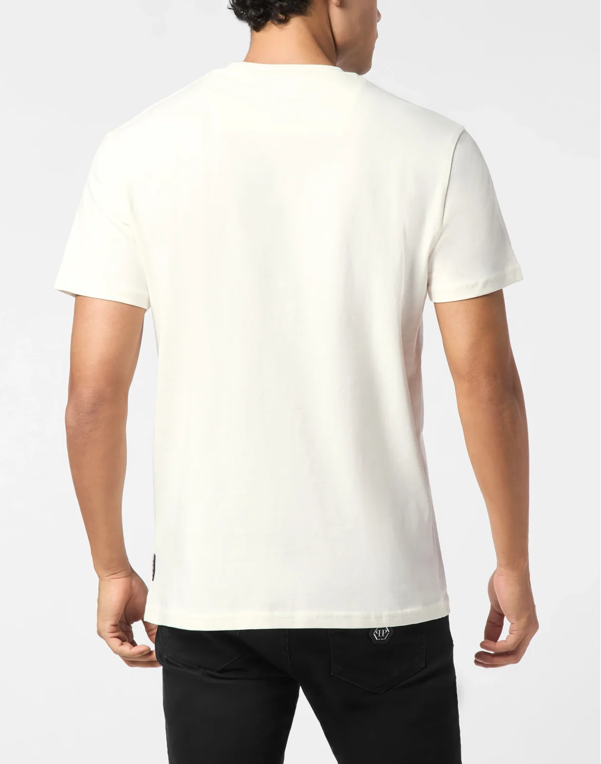 Printed Round Neck T-Shirt Signature, цвет: Бежевый