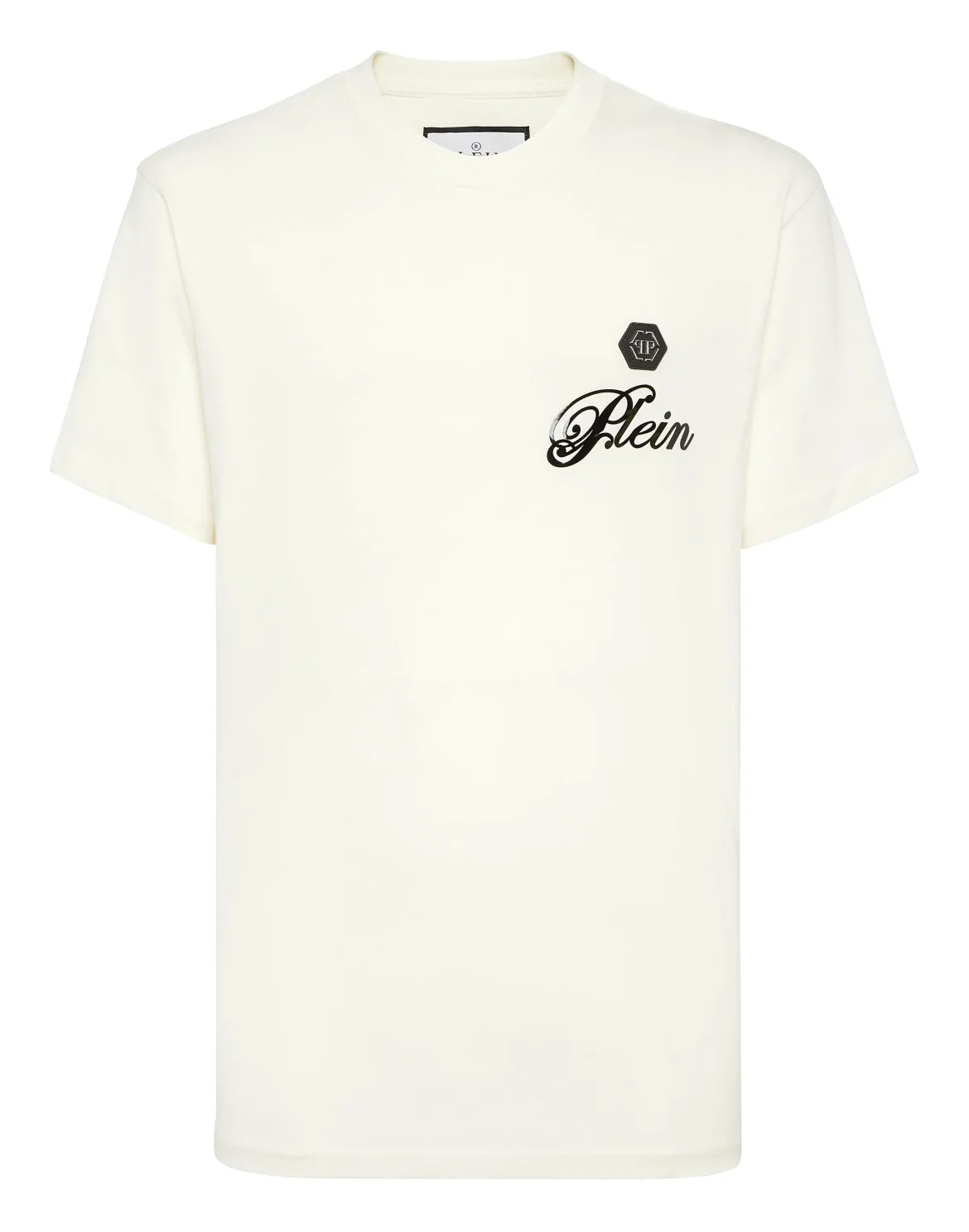 Printed Round Neck T-Shirt Signature, цвет: Бежевый