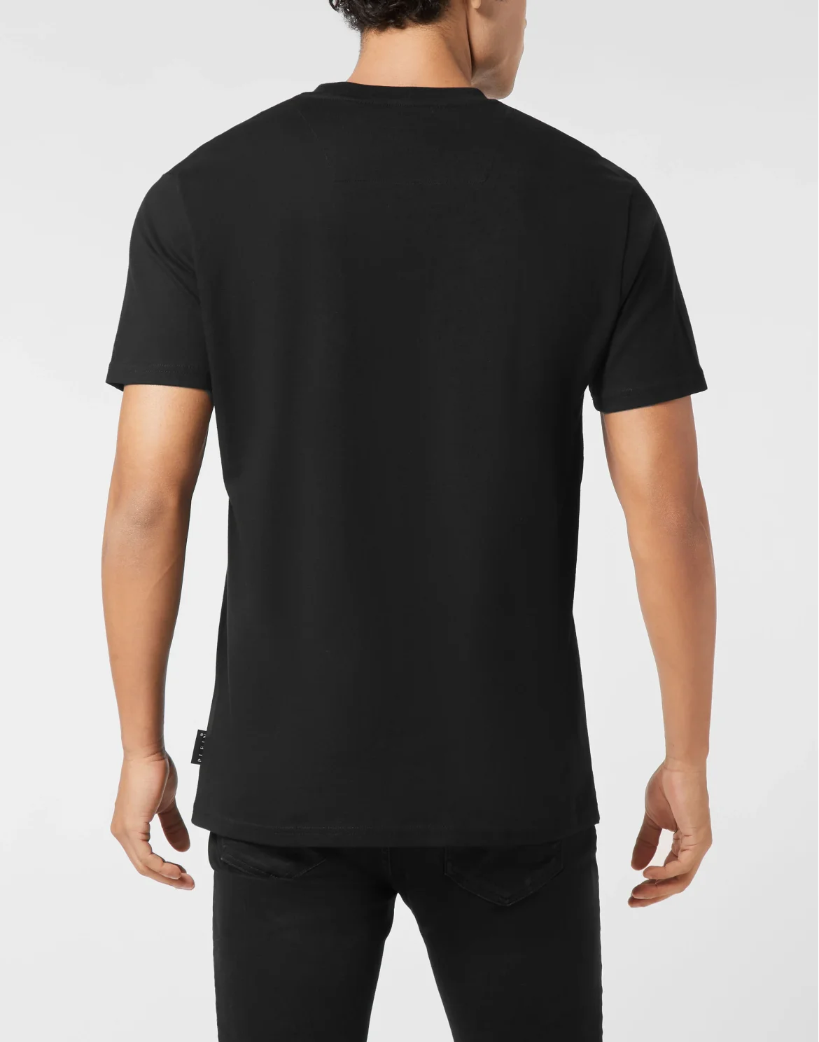 Printed Round Neck T-Shirt Signature, цвет: Черный