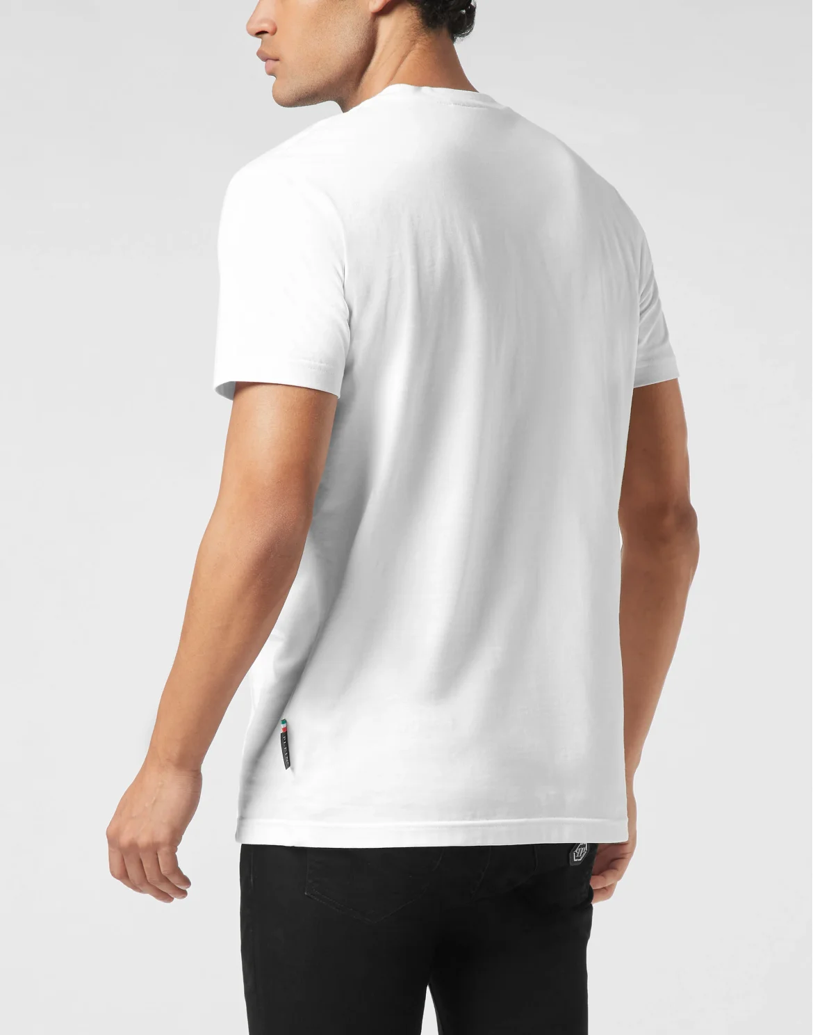 Round Neck T-Shirt Plein Raccoon Signature, цвет: Белый