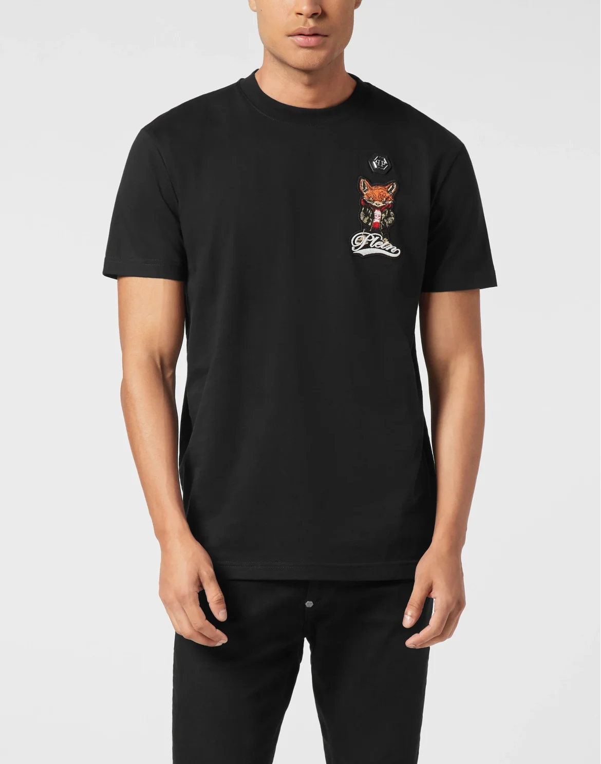 Round Neck T-Shirt Plein Fox, цвет: Черный
