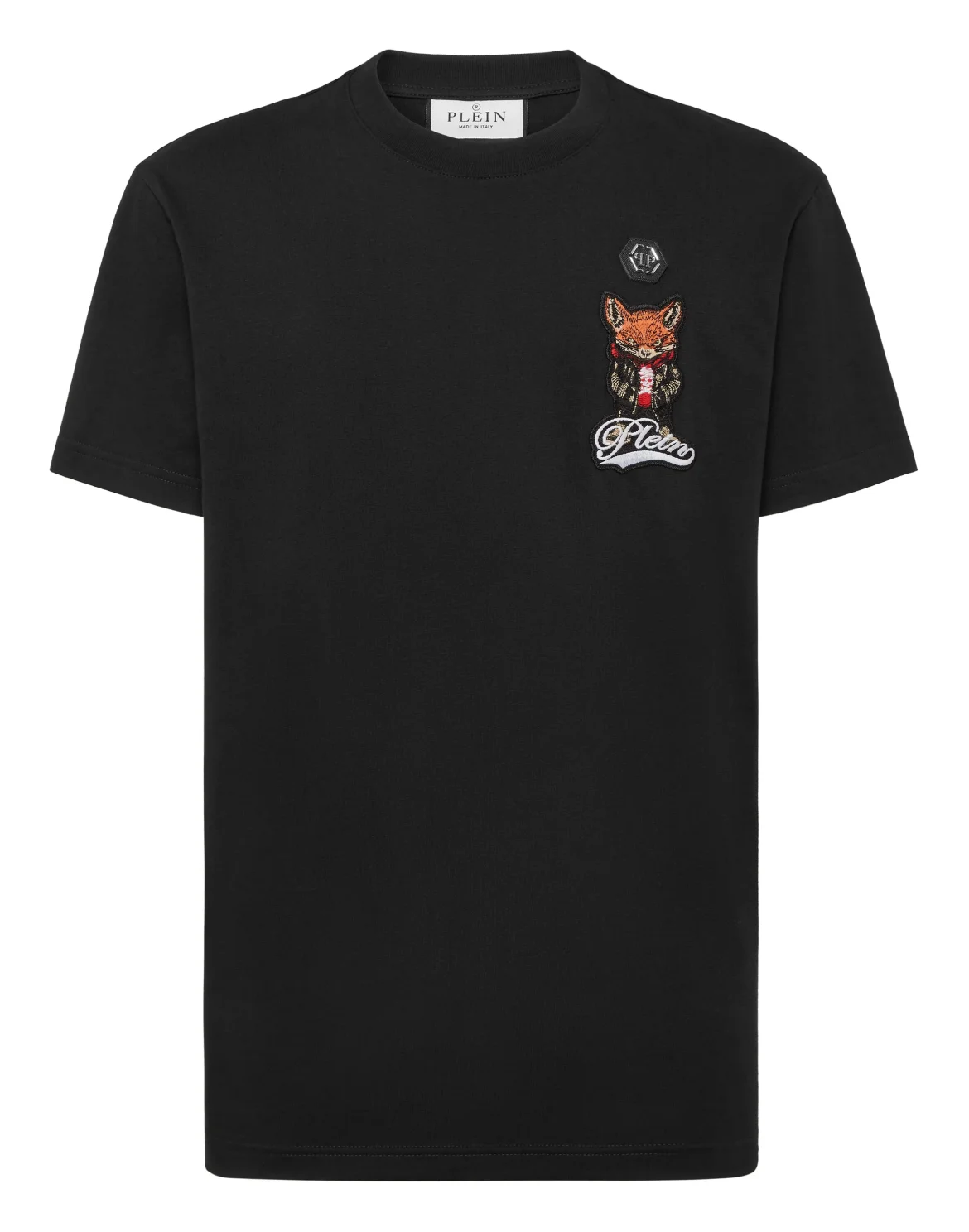 Round Neck T-Shirt Plein Fox, цвет: Черный