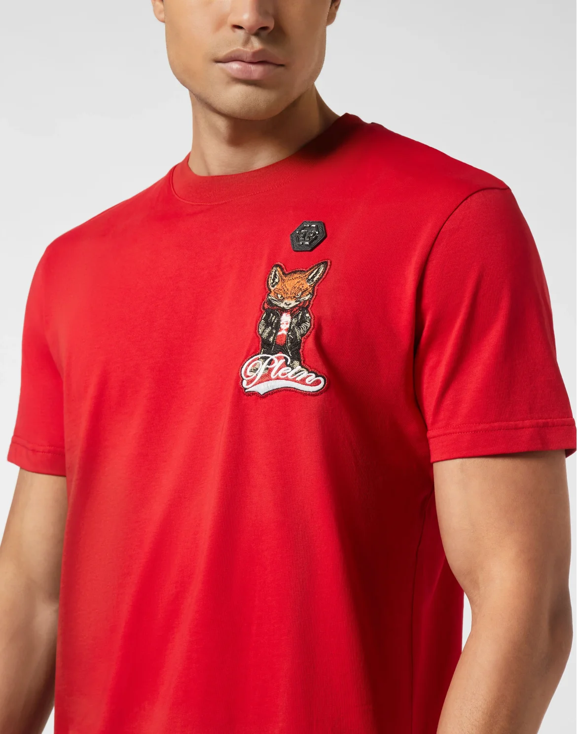 Round Neck T-Shirt Plein Fox, цвет: Красный