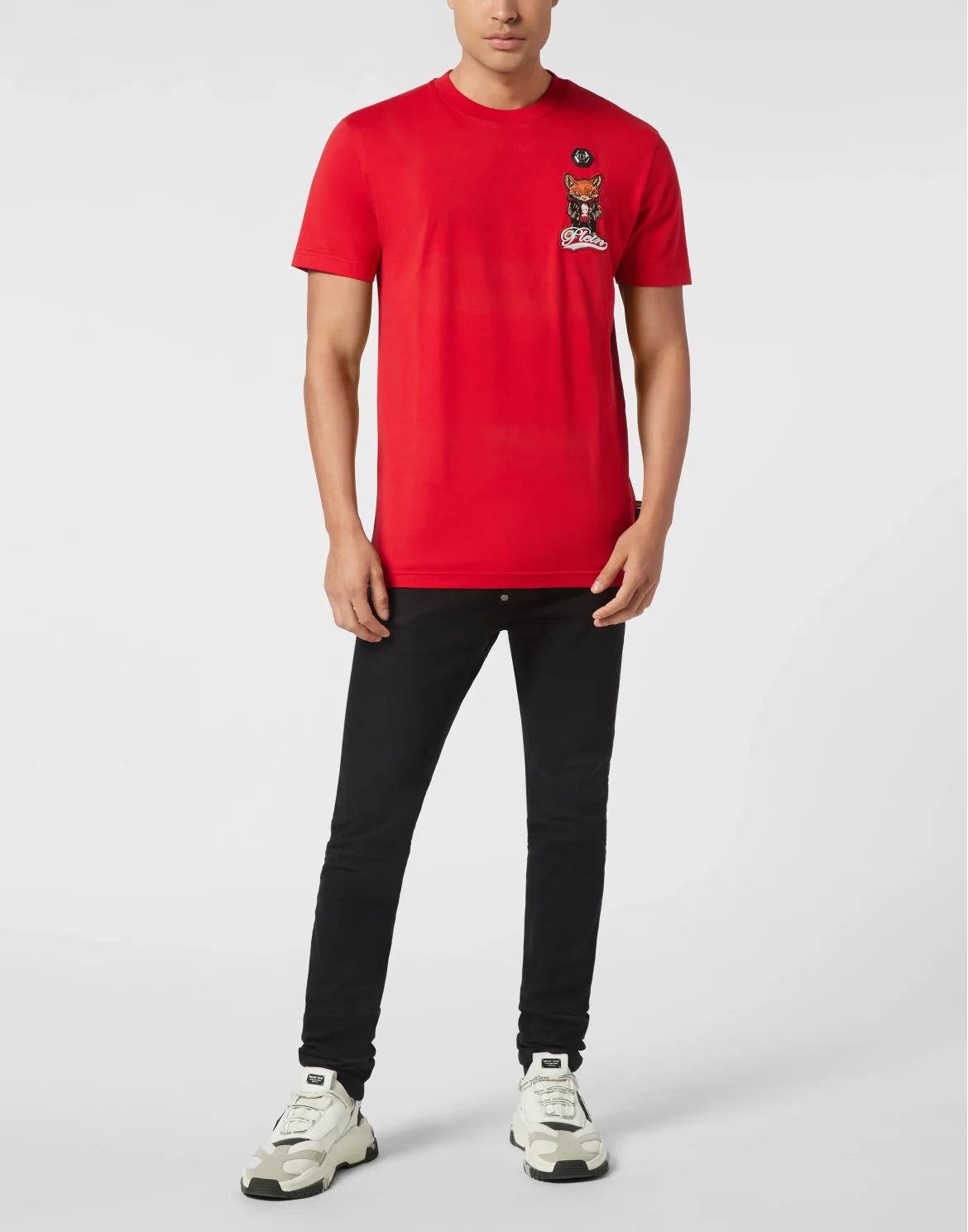 Round Neck T-Shirt Plein Fox, цвет: Красный