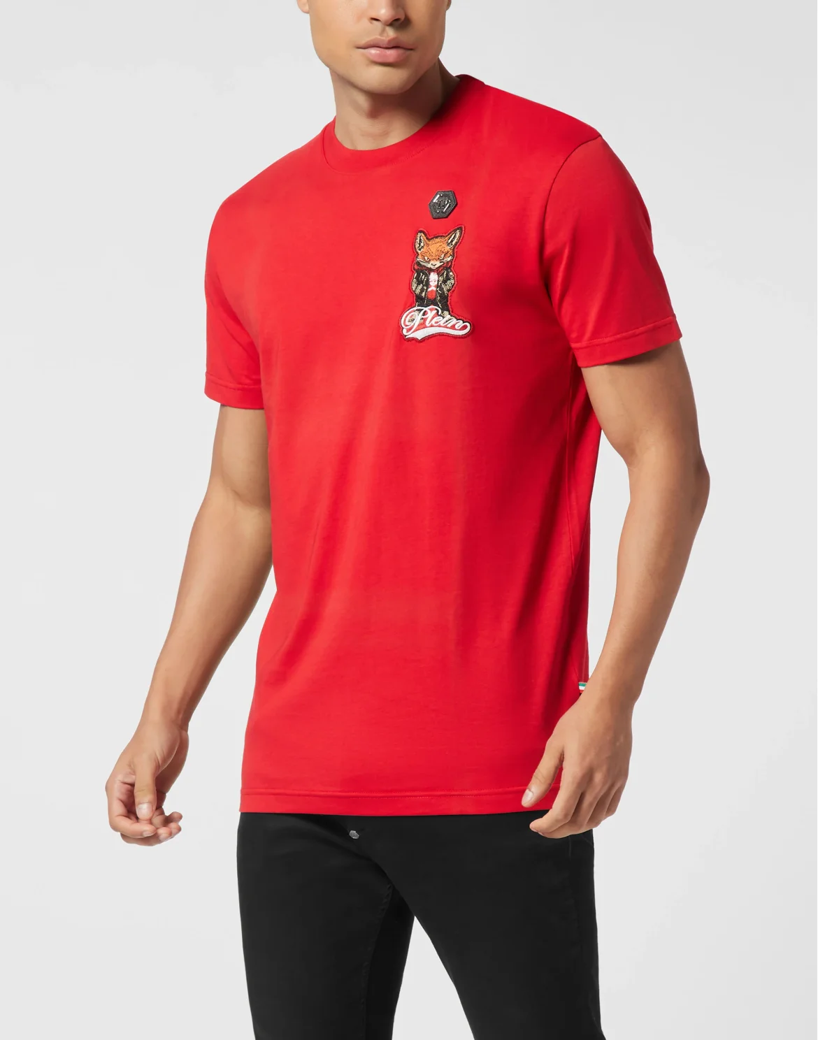 Round Neck T-Shirt Plein Fox, цвет: Красный