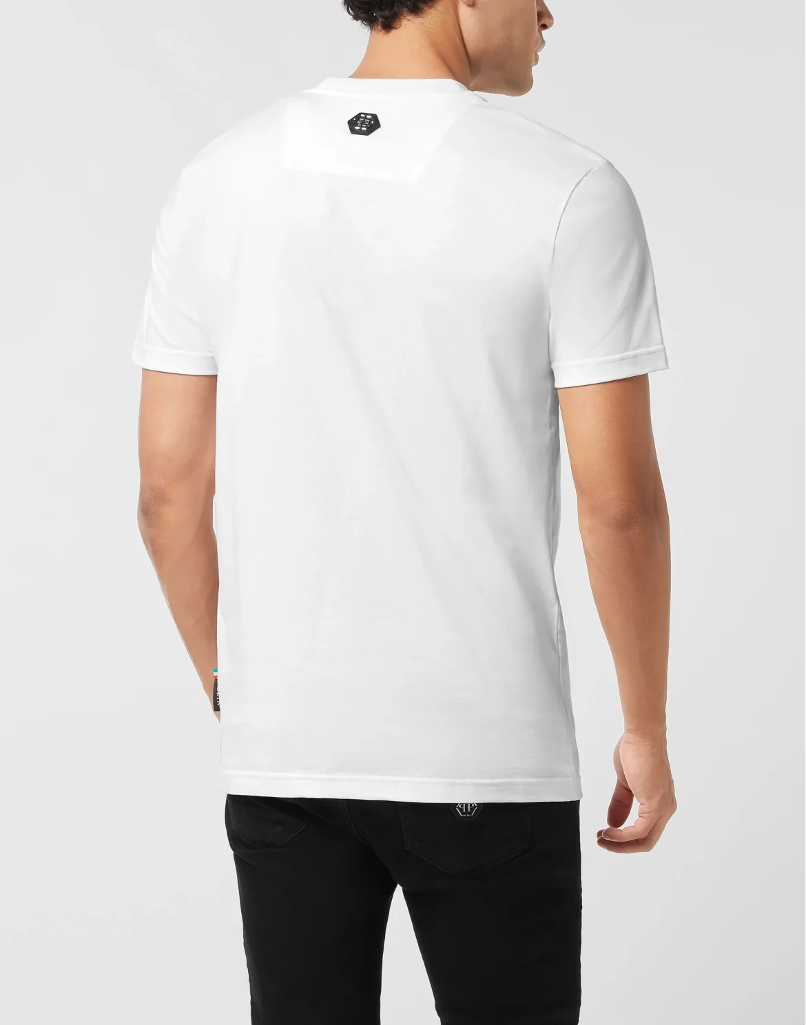 Round Neck T-Shirt Plein Deluxe Stones, цвет: Белый
