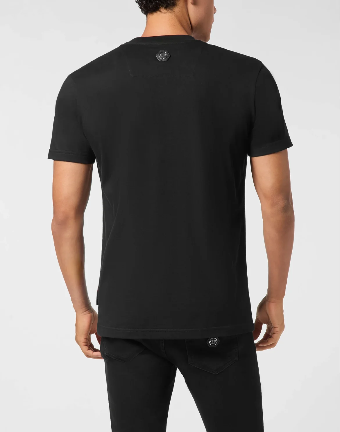 Round Neck T-Shirt Plein Deluxe Stones, цвет: Черный