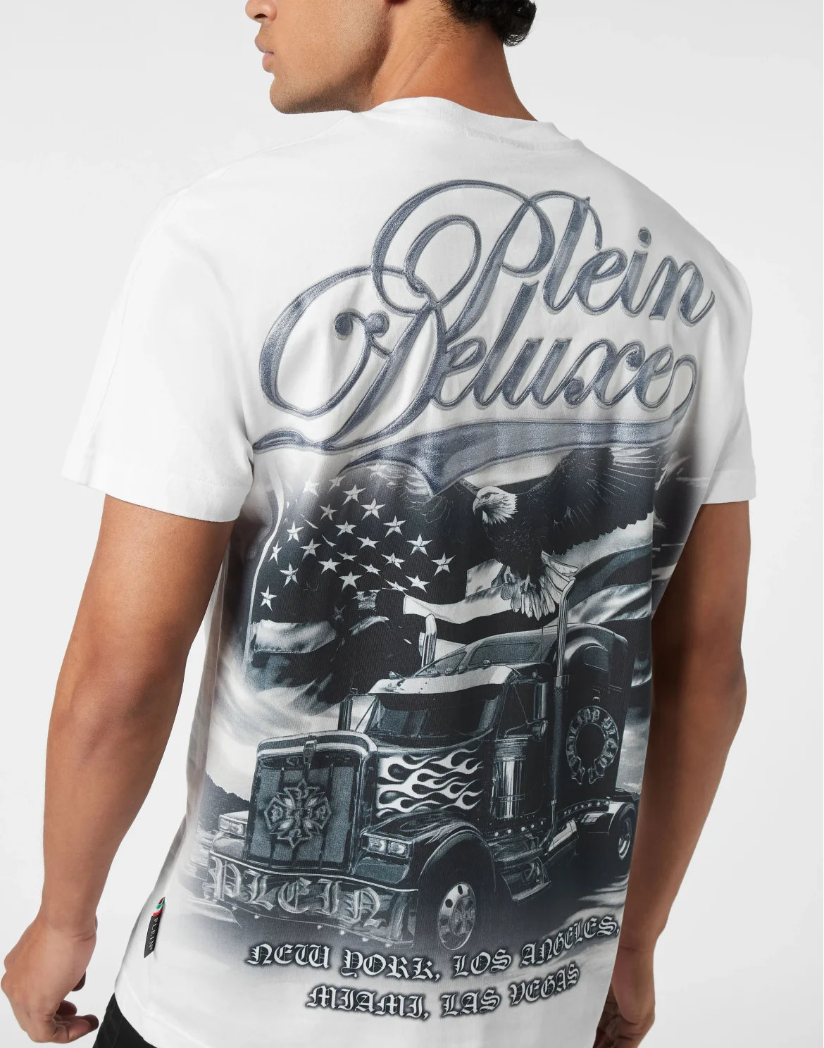 Round Neck T-Shirt Truck Gothic Plein, цвет: Белый