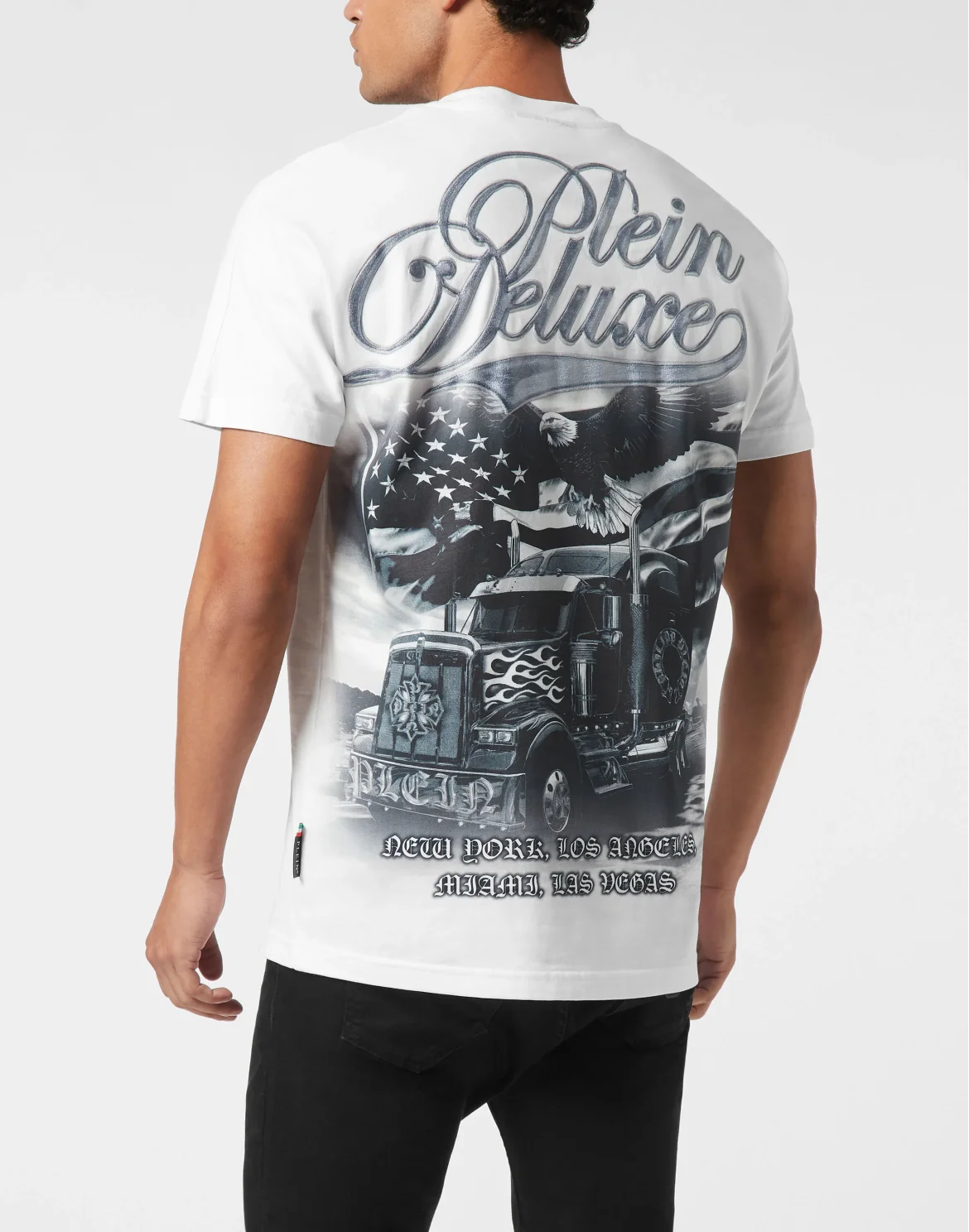 Round Neck T-Shirt Truck Gothic Plein, цвет: Белый