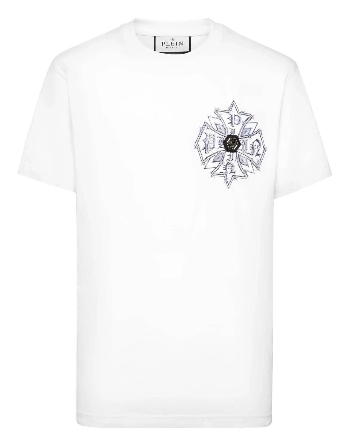 Round Neck T-Shirt Truck Gothic Plein, цвет: Белый