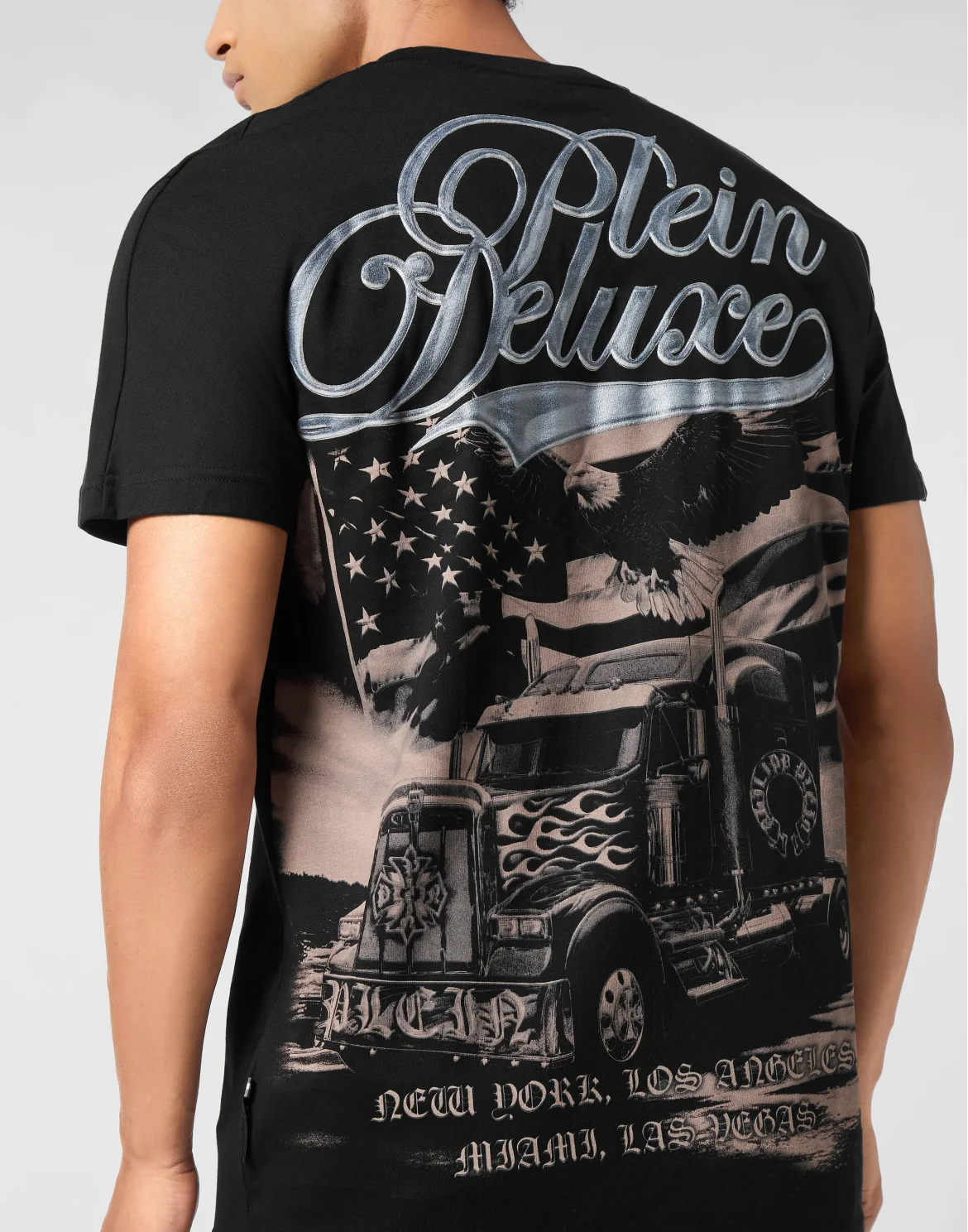 Round Neck T-Shirt Truck Gothic Plein, цвет: Черный