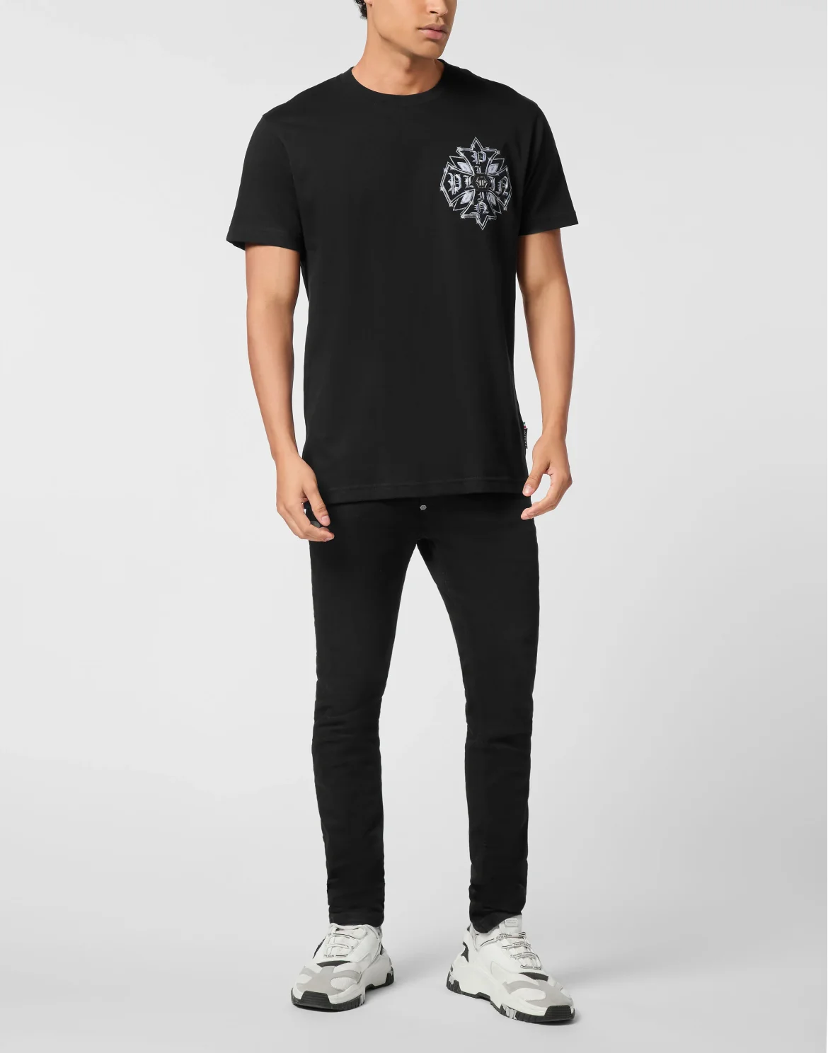 Round Neck T-Shirt Truck Gothic Plein, цвет: Черный
