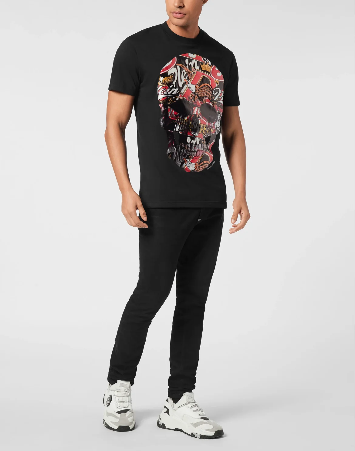 Round Neck T-Shirt Beer Skull, цвет: Черный