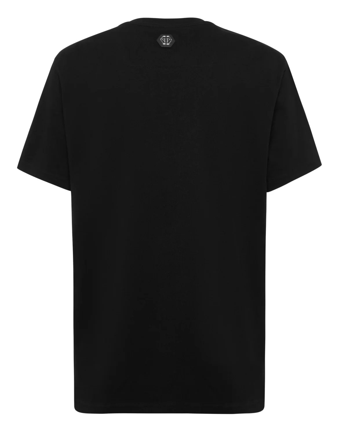 Round Neck T-Shirt Strass Signature, цвет: Черный
