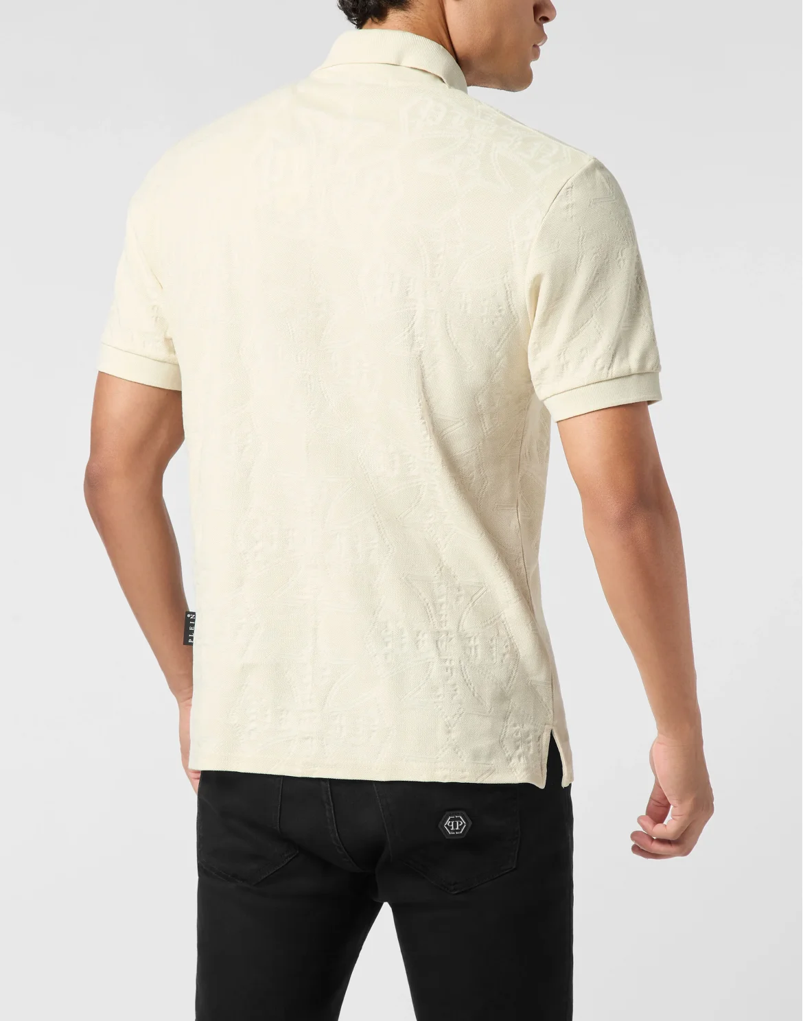 Polo T-Shirt Jacquard Crest, цвет: Бежевый
