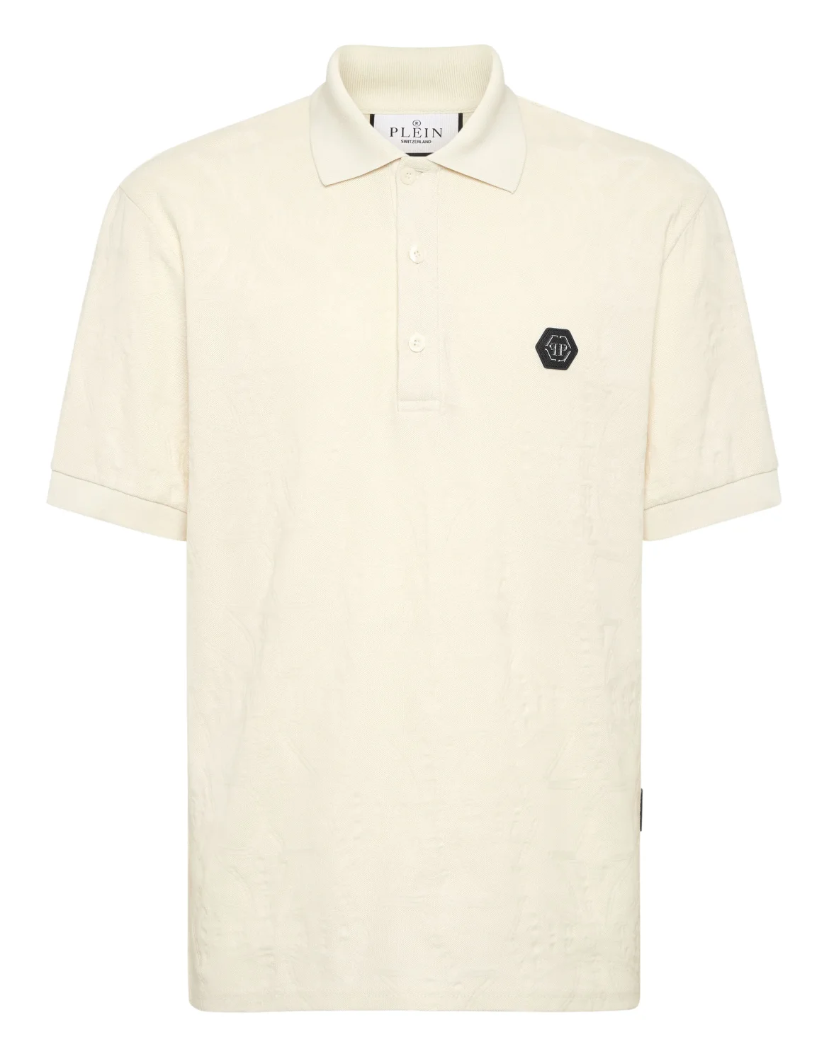 Polo T-Shirt Jacquard Crest, цвет: Бежевый