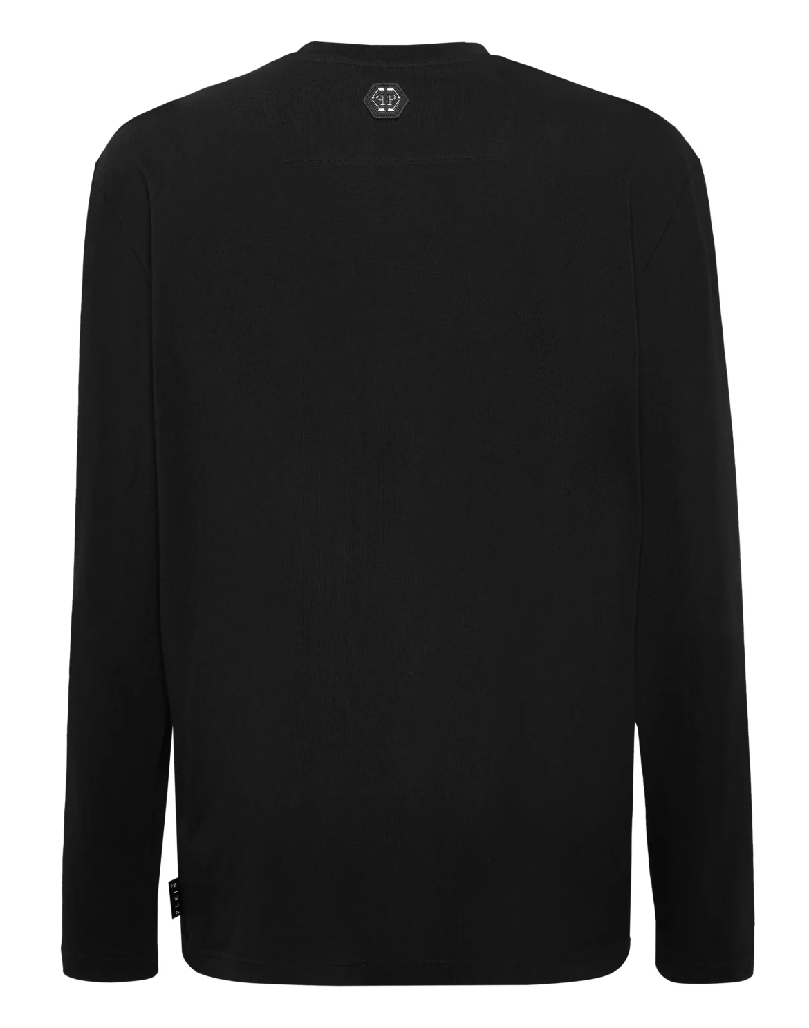 Long Sleeve T-Shirt With Jacquard Crest Insert, цвет: Черный
