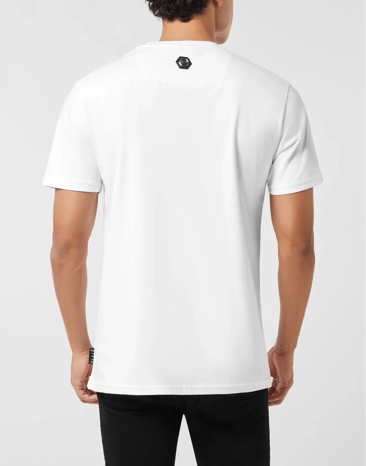 Round Neck T-Shirt Bulldog Crystal, цвет: Белый