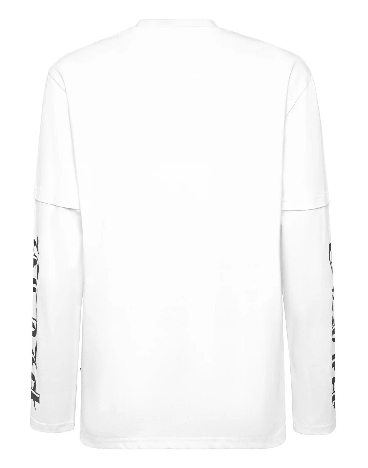Double Sleeve T-Shirt Banner Embroidery, цвет: Белый