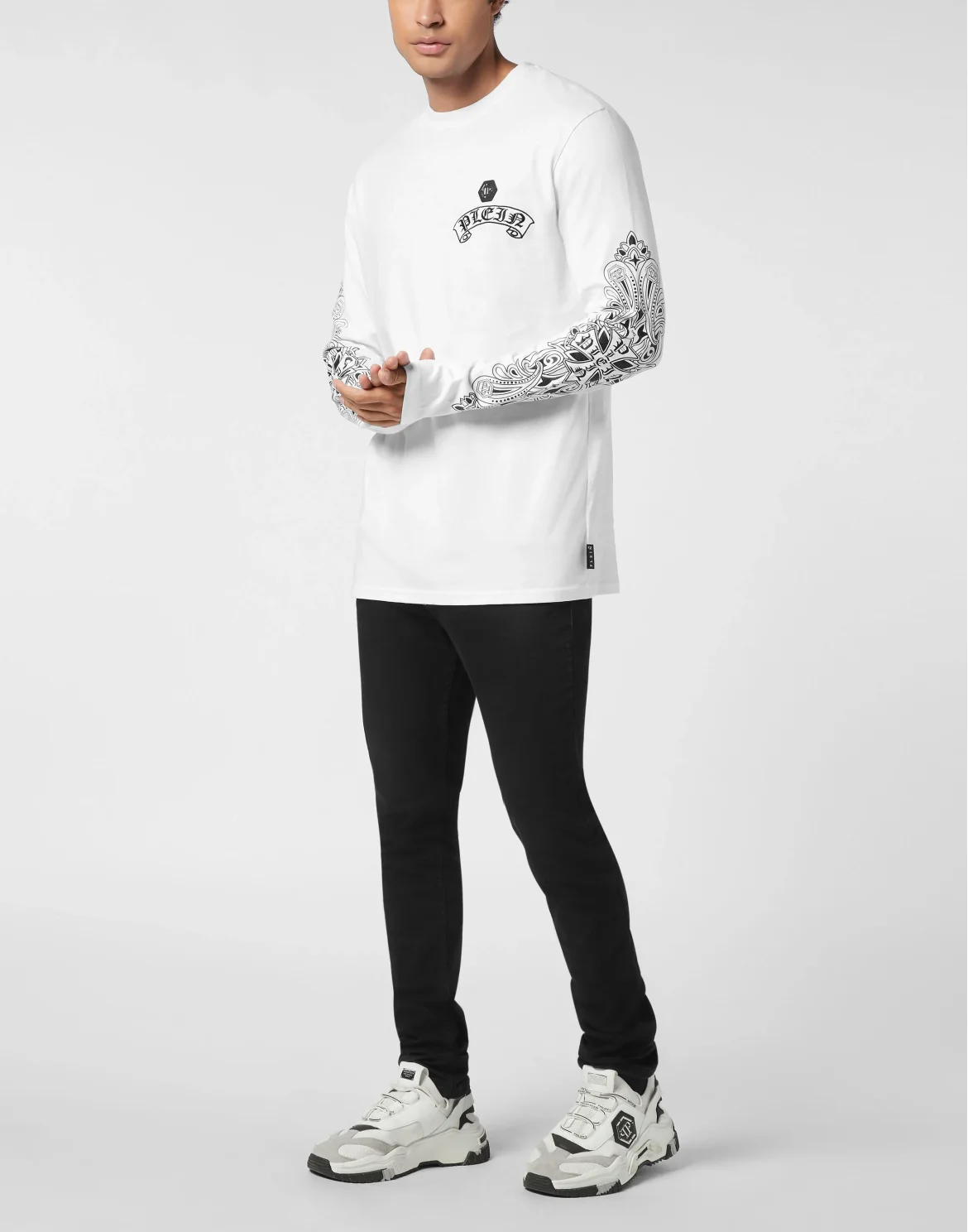 Long Sleeve T-Shirt Chrome Crest, цвет: Белый