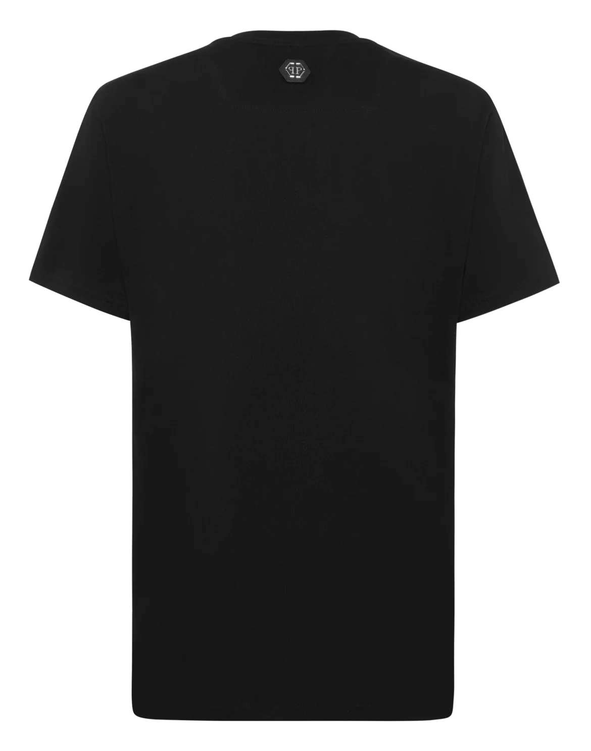 Round Neck T-Shirt Chrome Crest Skull, цвет: Черный
